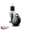 Service Caster 3.5'' Black Poly Swivel 1-7/8'' Expanding Stem Caster with Brake SCC-EX20S3514-PPUB-BLK-TLB-178 - alternate 4